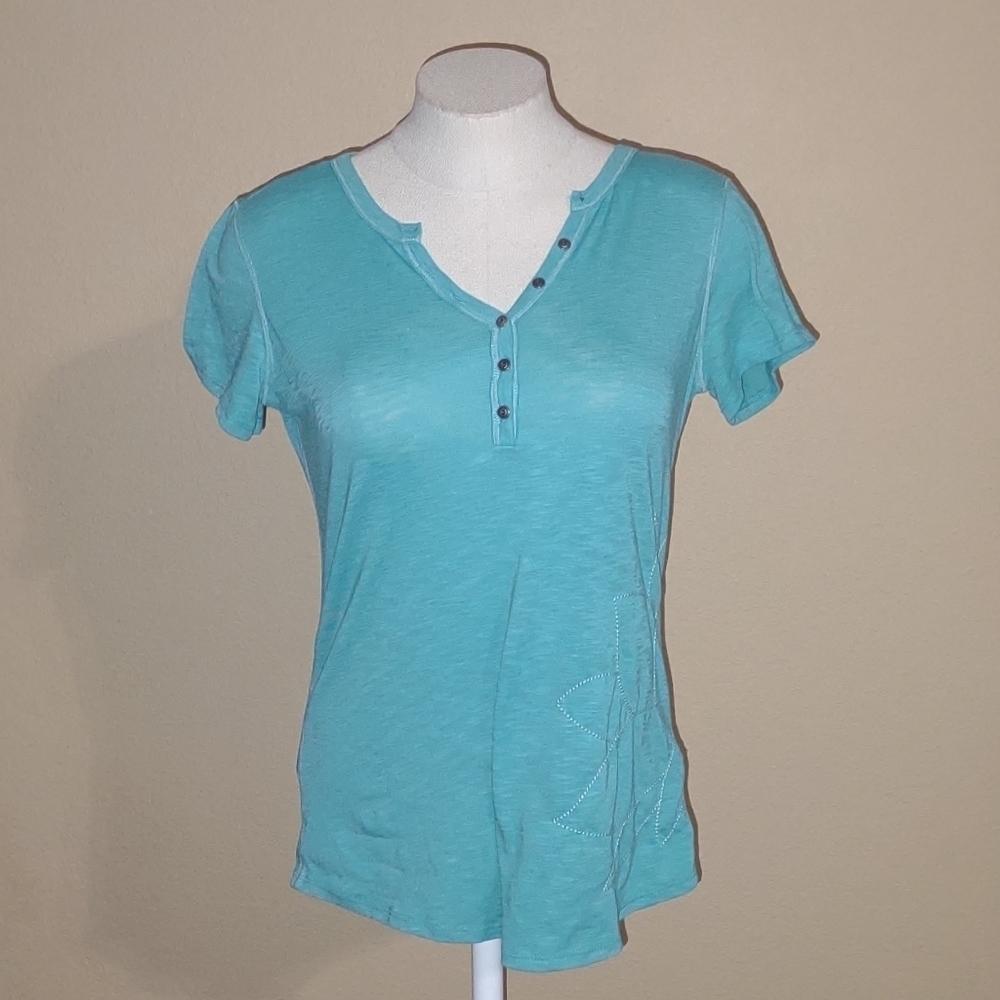 Kuhl Henley Short Sleeve Top Size Small